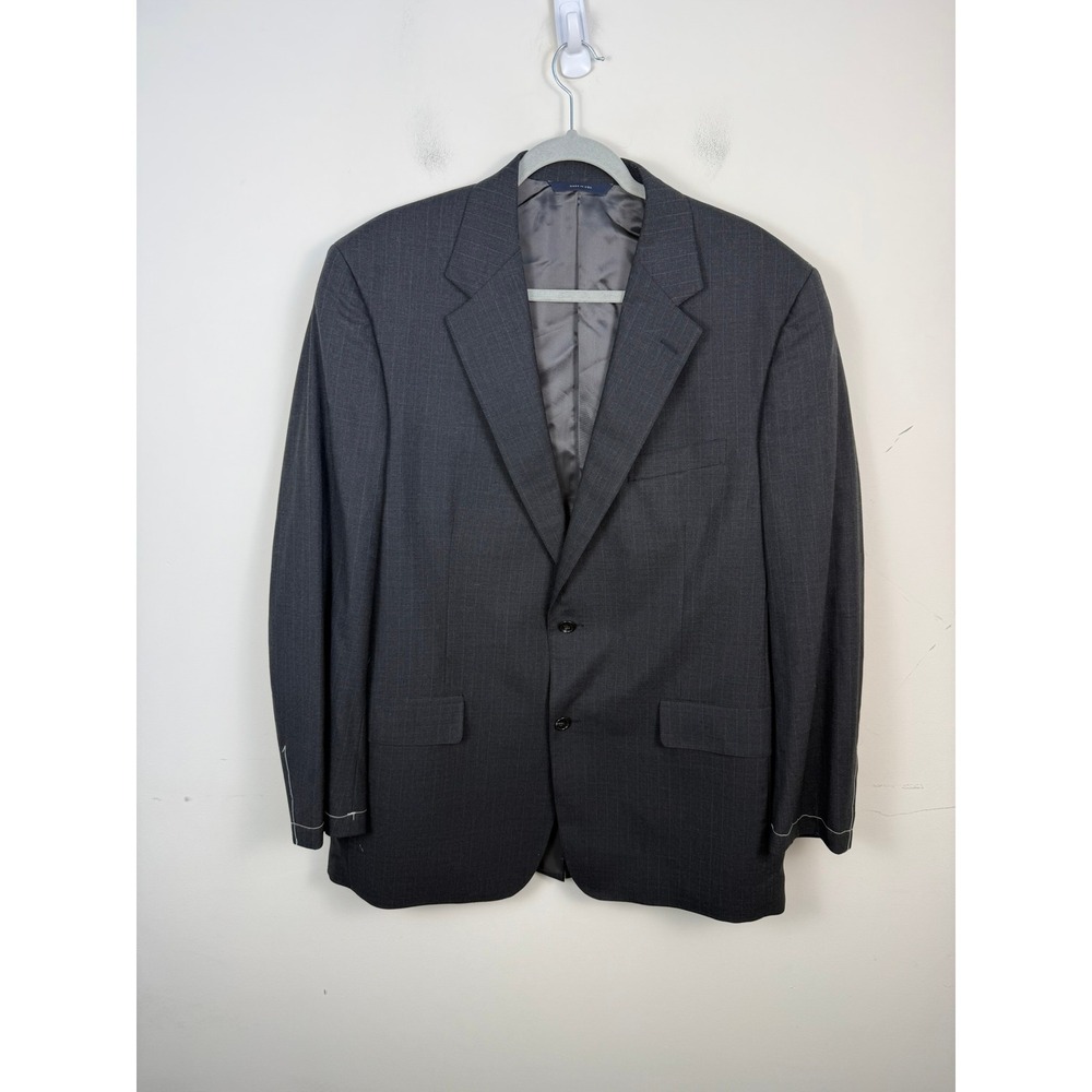 Brooks Brothers Brooksease Gray Pinstripe Suit 43L 36W Super 100s Wool NWT USA